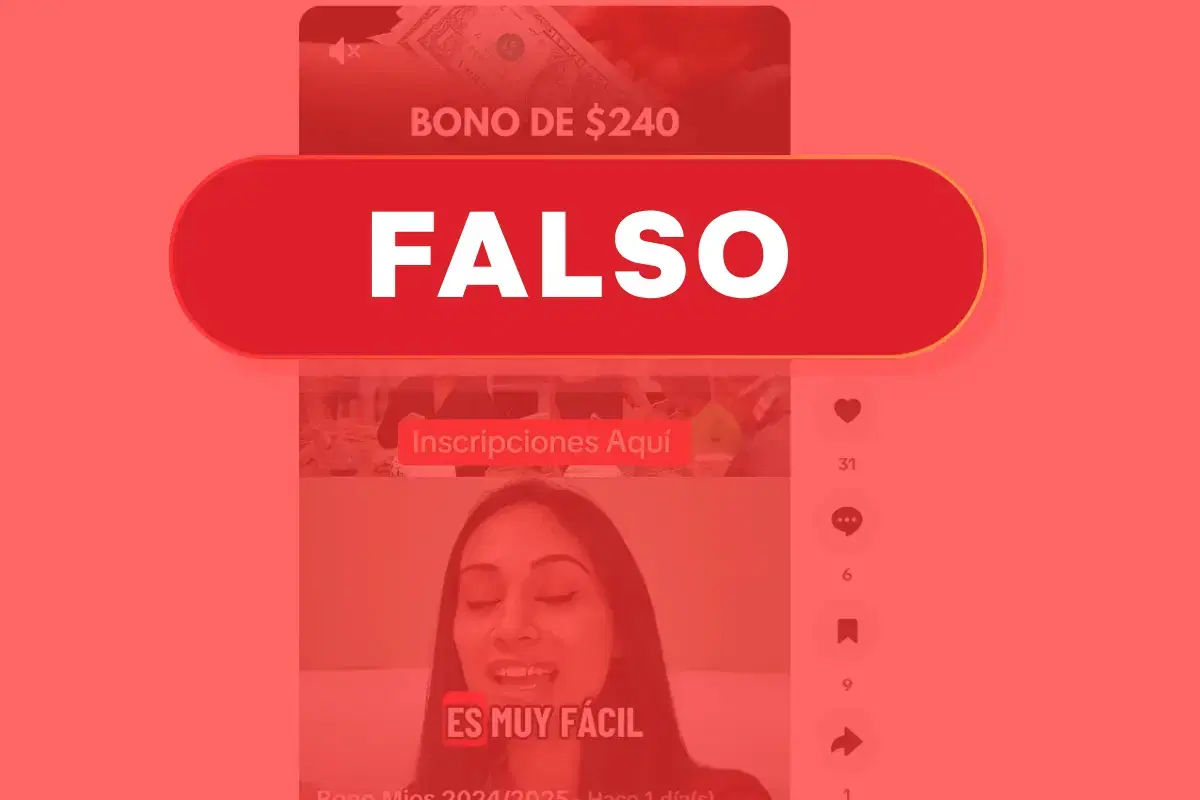 Falso bono nutricional de USD 240 en Ecuador en 2026