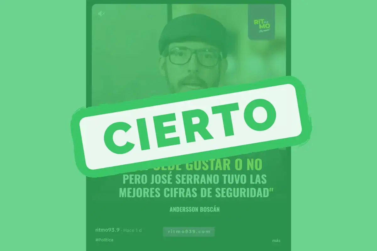 Andersson Boscán confirma que José Serrano registró mejores cifras en seguridad
