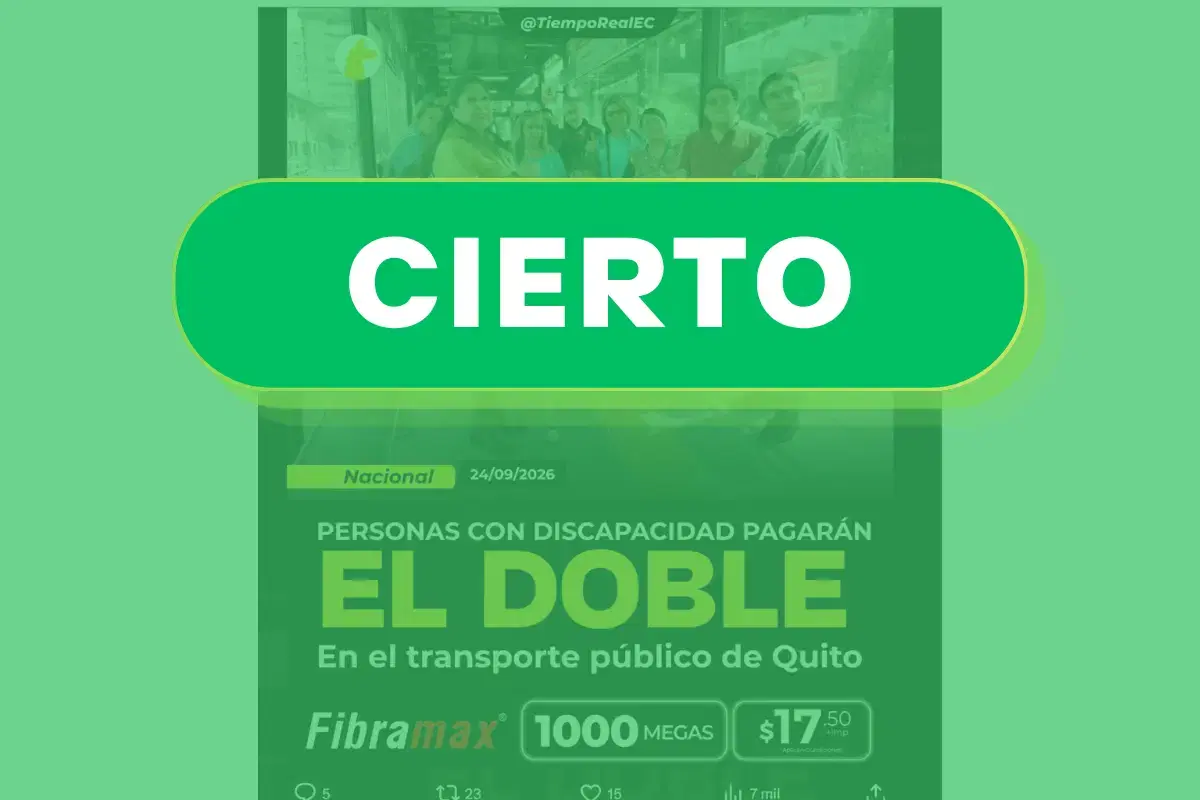 Aumento de tarifas para personas con discapacidad en Quito