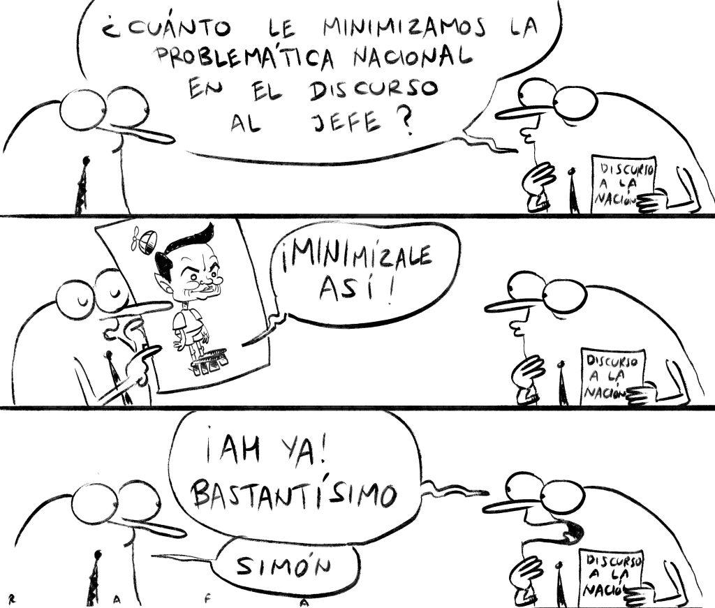 Discurso a la nación: reflexión gráfica de Rafael Carrasco