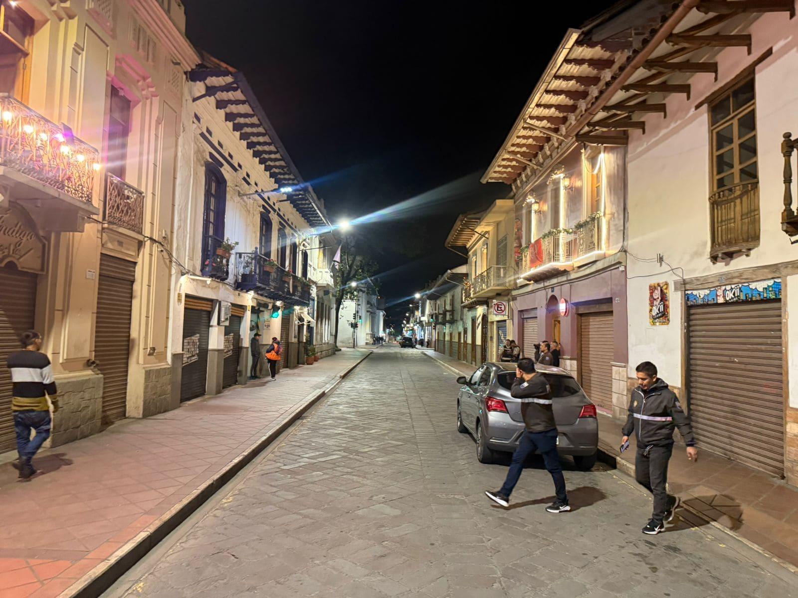 Disparos en el Centro Histórico de Cuenca por presuntos vacunadores