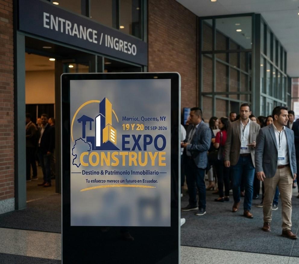 Expo Construye Nueva York 2026 presentará opciones de inversión inmobiliaria en Ecuador para migrantes