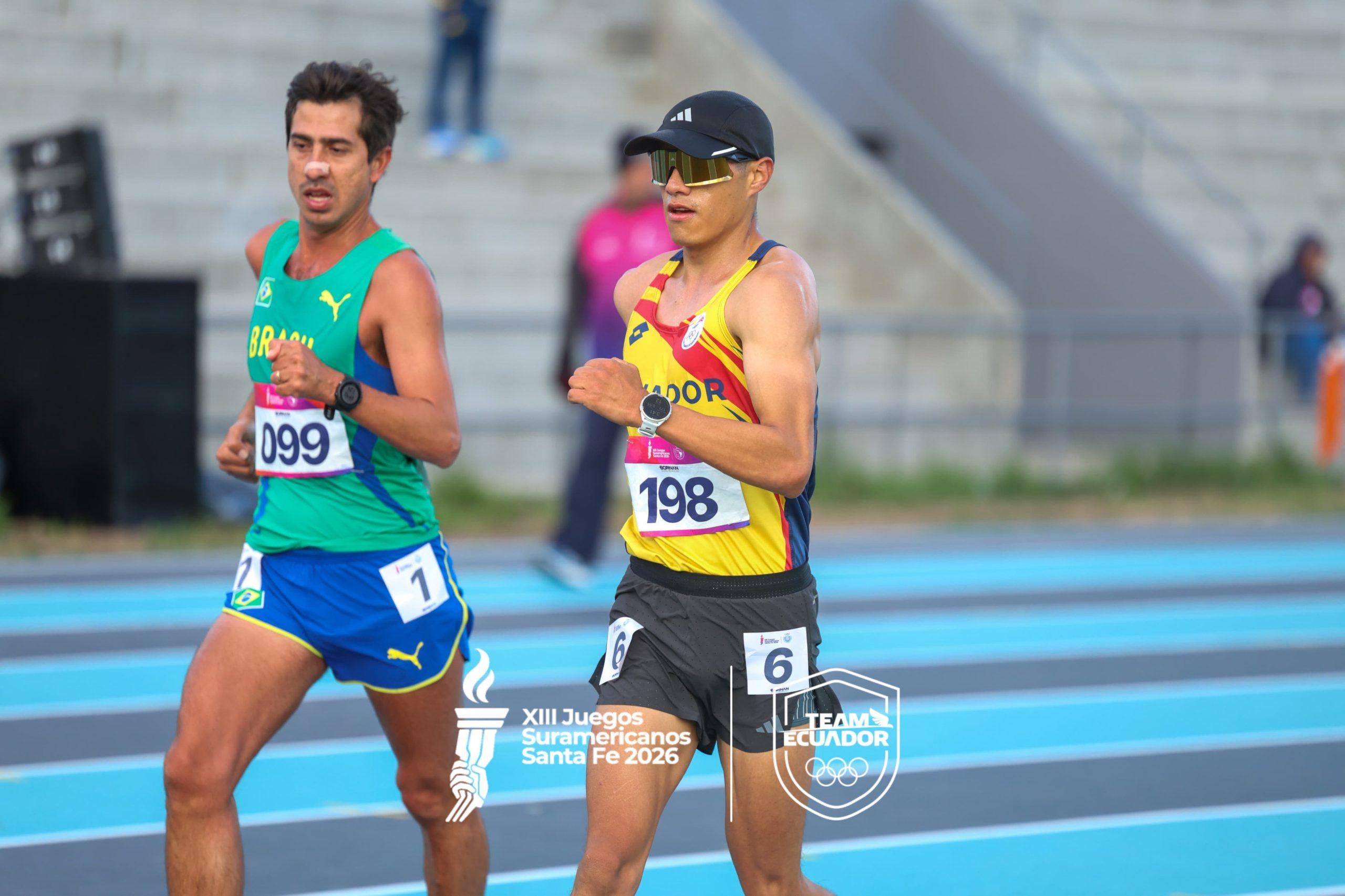 Ecuador brilla en marcha atlética en los Sudamericanos