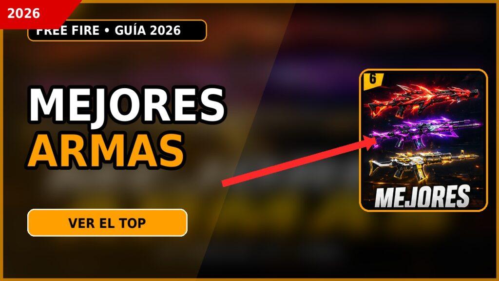 Las mejores armas para partidas ranked en Free Fire