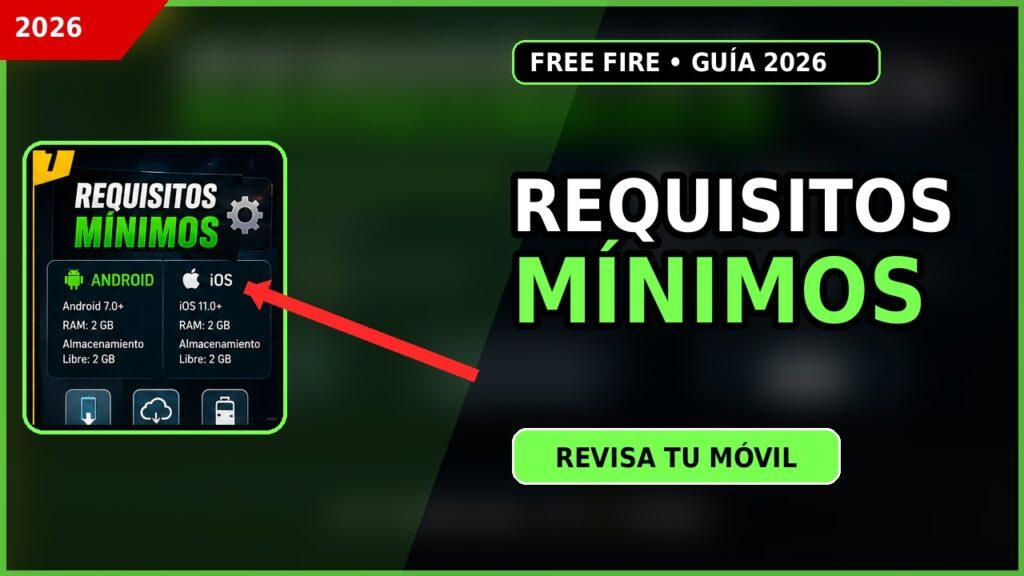 Requisitos mínimos para jugar Free Fire en Android e iOS