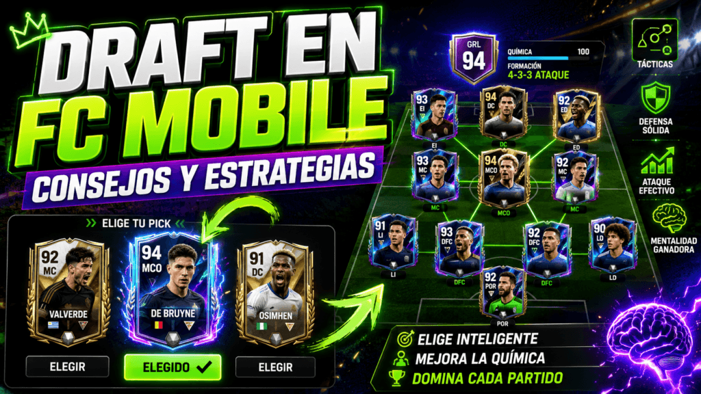 Draft en FC Mobile: consejos y estrategias