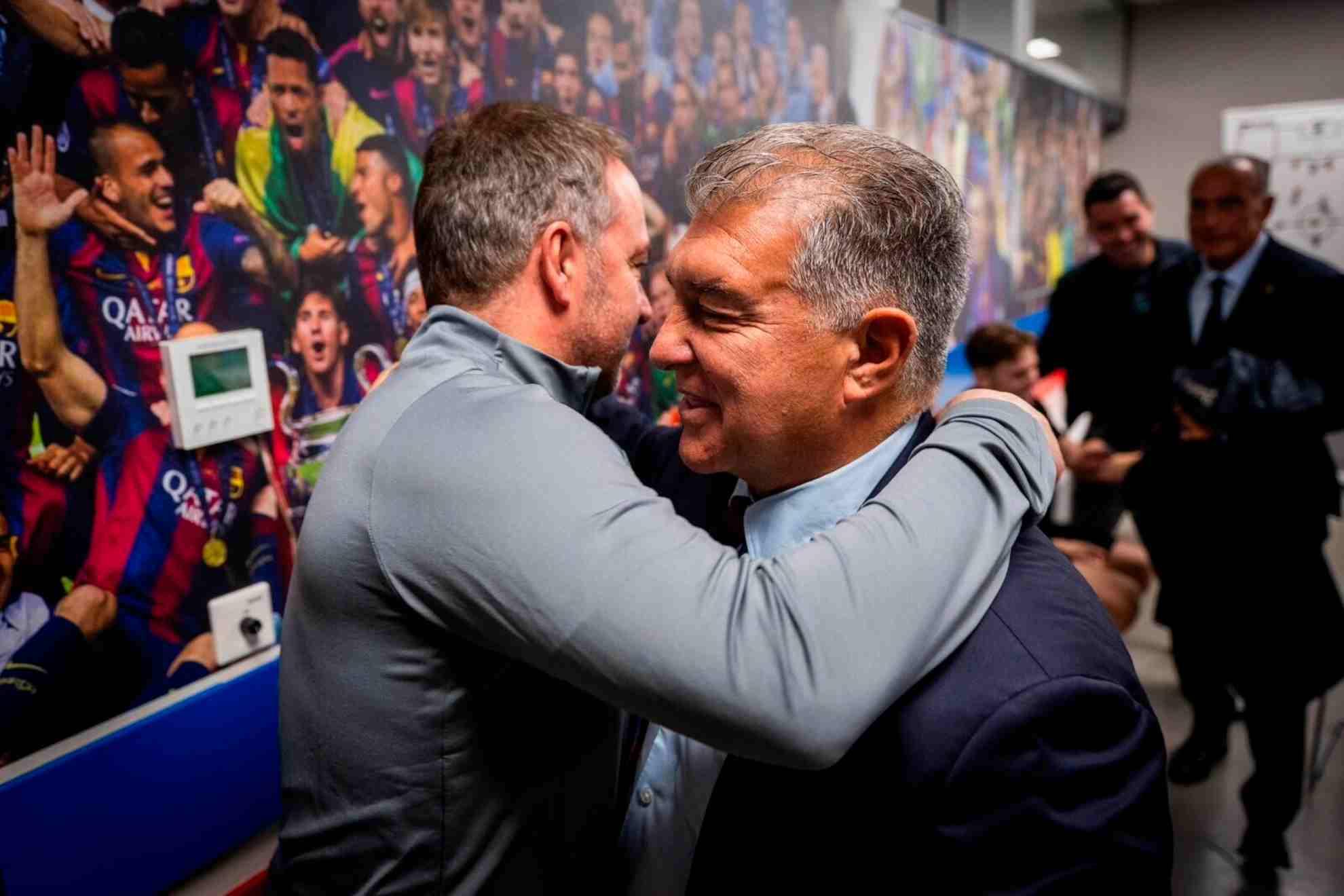 ¿Puede el Barcelona retener a Hansi Flick con Laporta?