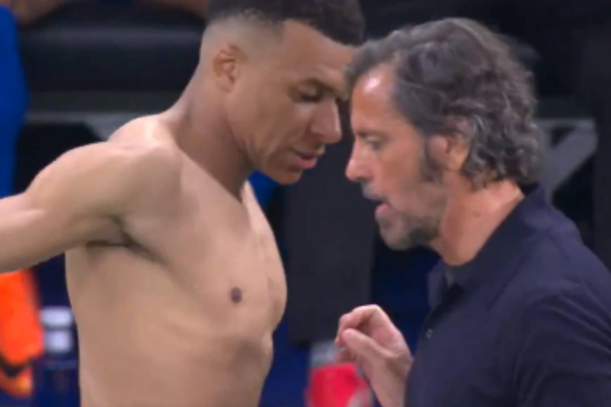 Quique Sánchez Flores pidió la camiseta de Mbappé tras perder en Madrid