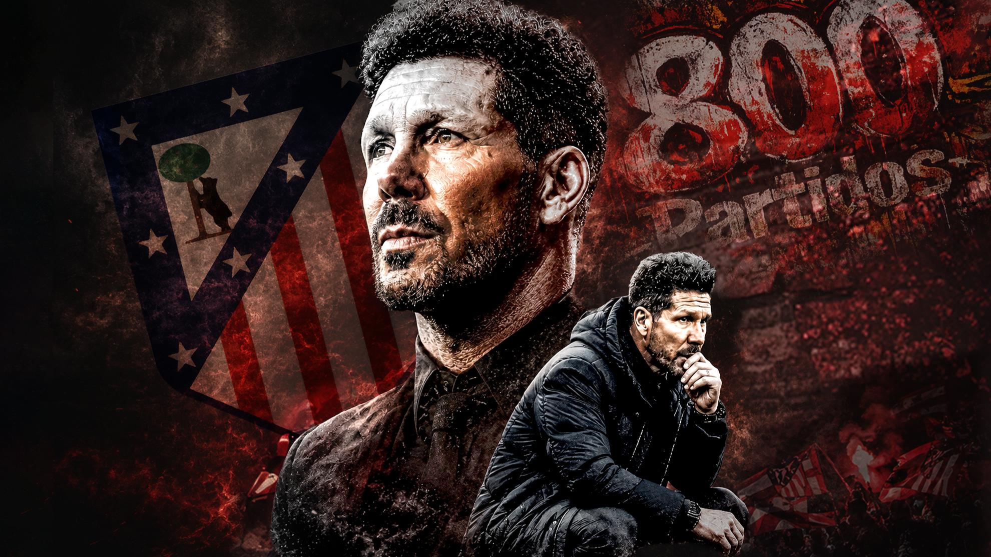 Simeone cumple 800 partidos en el Atlético de Madrid
