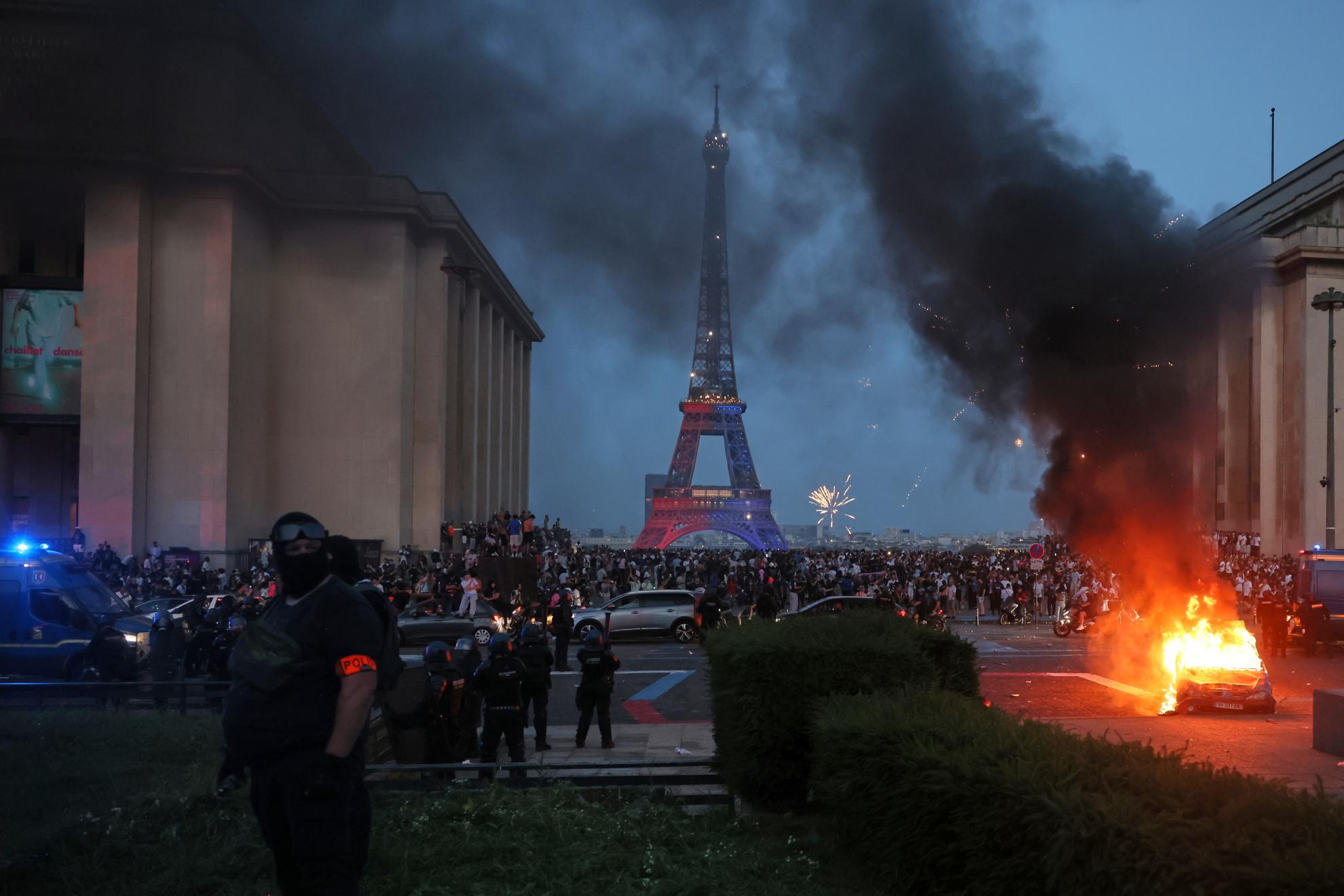 Disturbios en París tras la segunda Champions del PSG