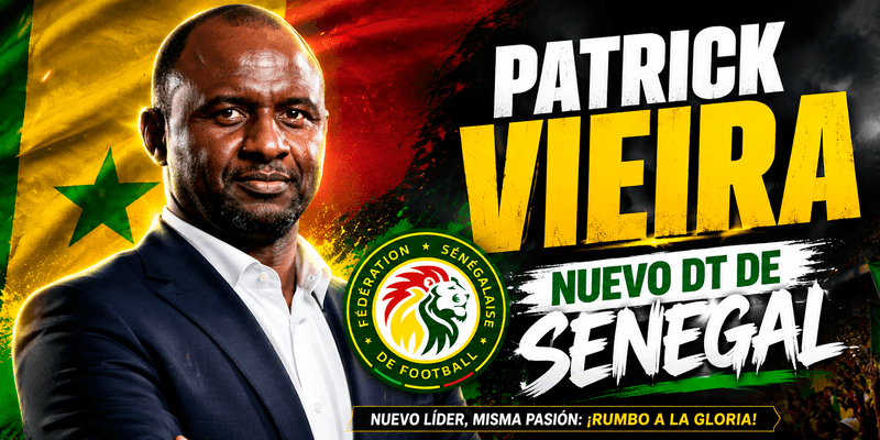 Patrick Vieira, nuevo seleccionador de Senegal