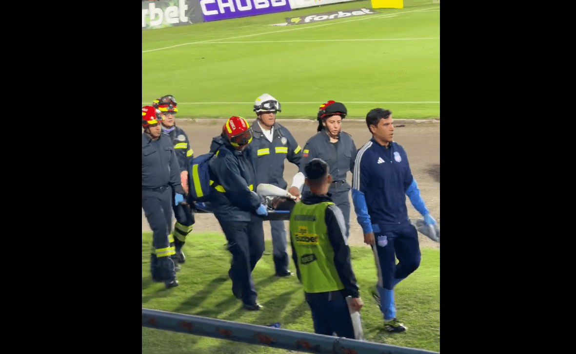 ALARMAS EN EMELEC: Pedro Ortiz salió lesionado ante Deportivo Cuenca