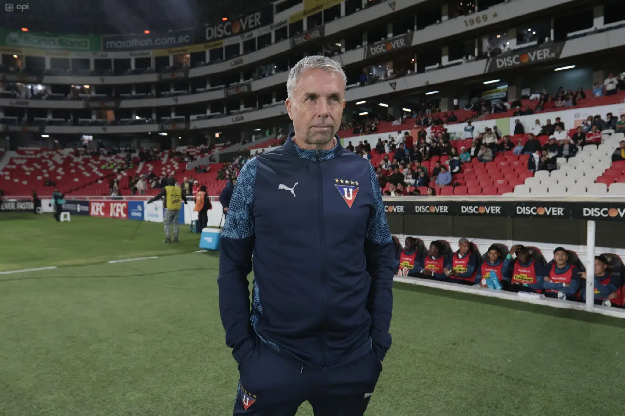 Gustavo Álvarez destacó la paciencia de LDU: "La contundencia la encontramos al final"