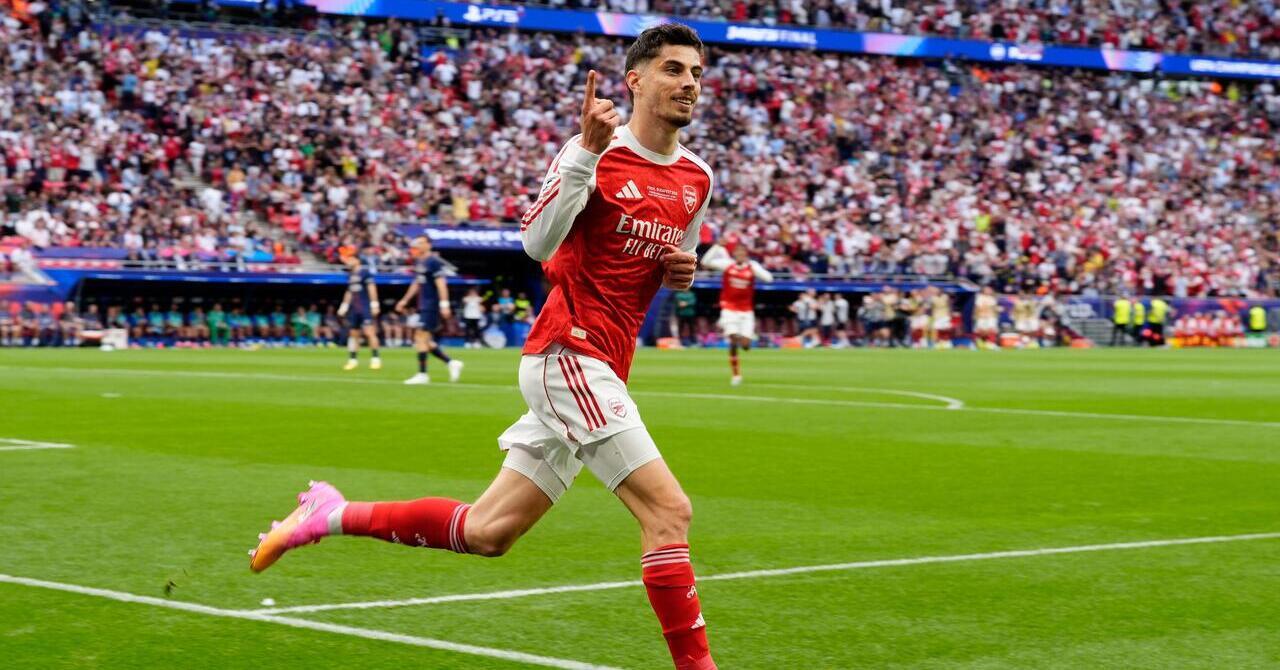 WATCH Arsenal strike first! Havertz stunner gives Gunners lead in Champions League final