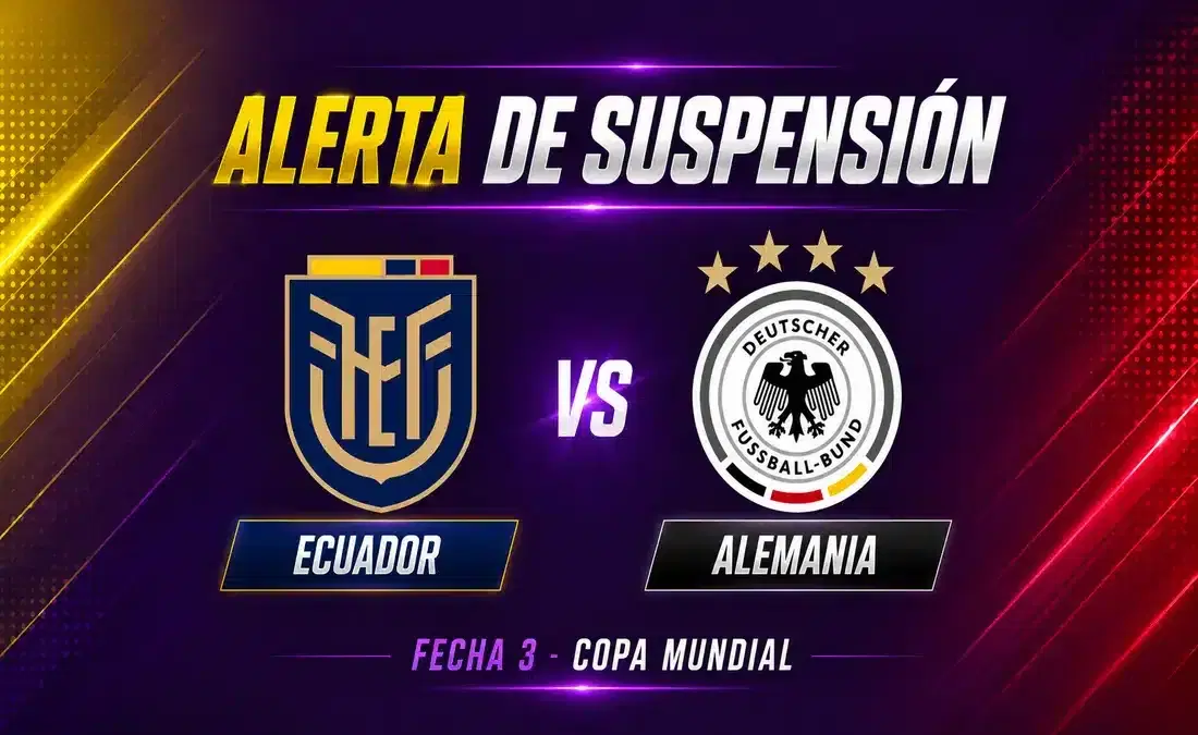 Alerta en el Ecuador vs Alemania: posible suspensión por tormenta eléctrica