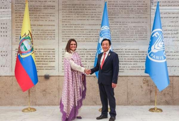 Pinto destaca la producción de Ecuador en el Foro FAO