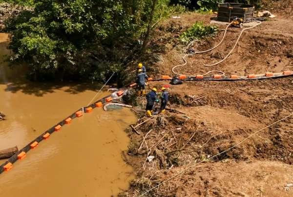 Petroecuador repara SOTE tras fuga por perforación