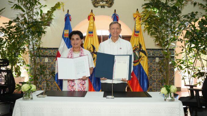 República Dominicana y Ecuador consolidan lazos mediante acuerdo bilateral