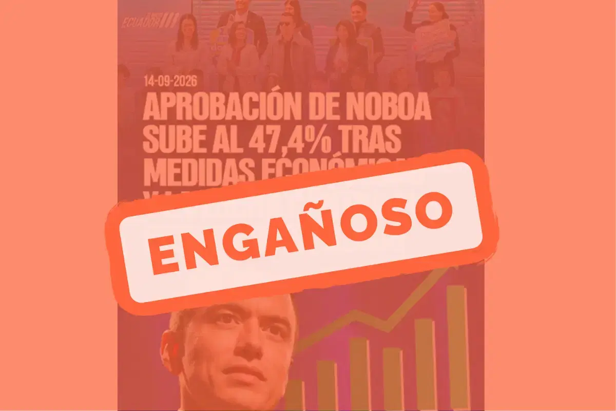 Engañoso vincular aprobación de Noboa a medidas económicas