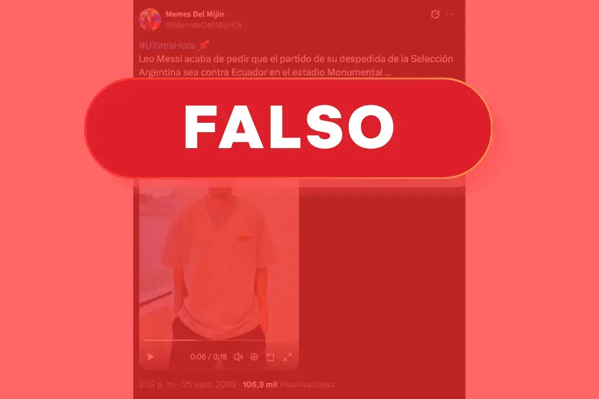 Falso: Messi no pidió que su despedida sea ante Ecuador