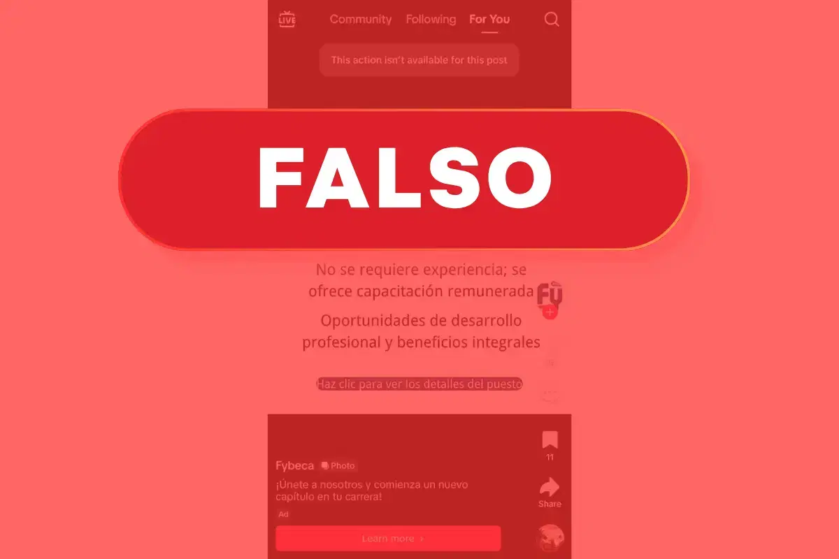 Fybeca desmiente anuncio de empleo falso en TikTok