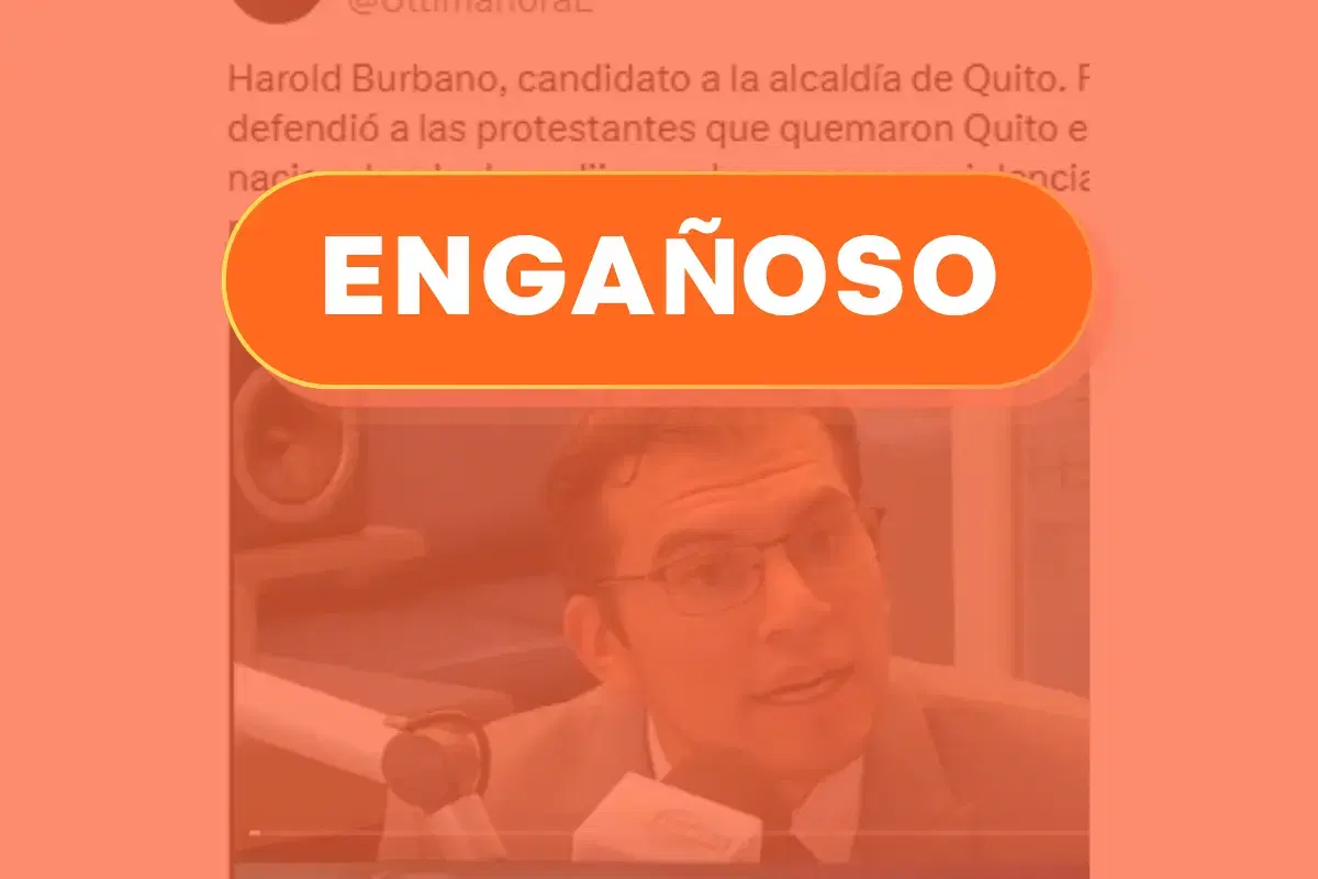 Video de Harold Burbano es de 2019 y lo muestra como funcionario