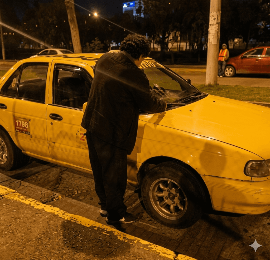 Asalto a un taxista en Miraflores, Cuenca