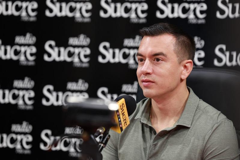 Daniel Noboa no descarta la posibilidad de una reelección