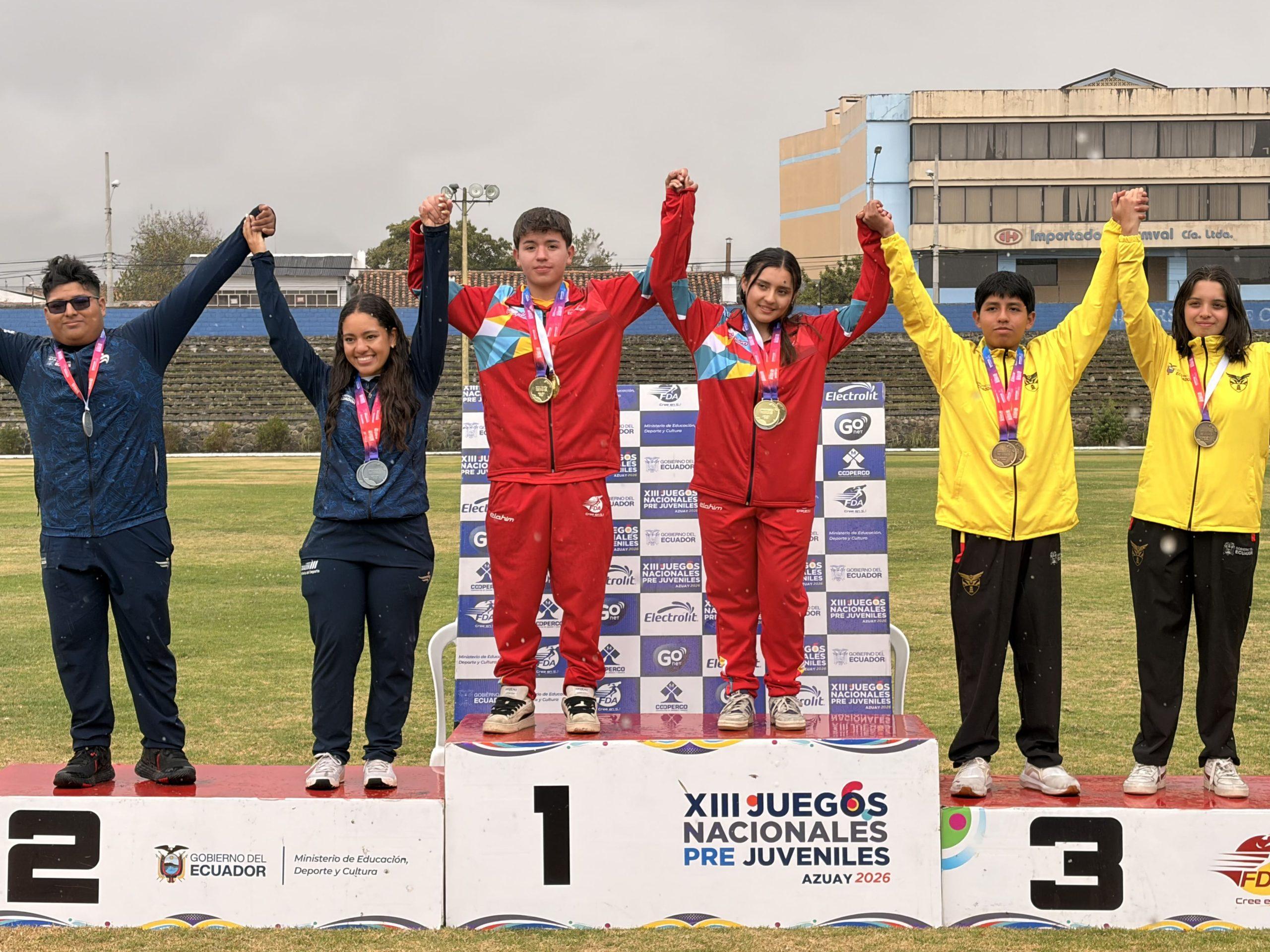 Azuay se corona campeón en tiro con arco en los Juegos Nacionales Prejuveniles
