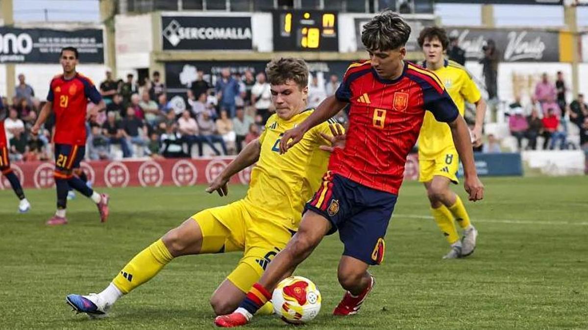 Mauro Valeiro, titular en el 4-0 de España sub-17