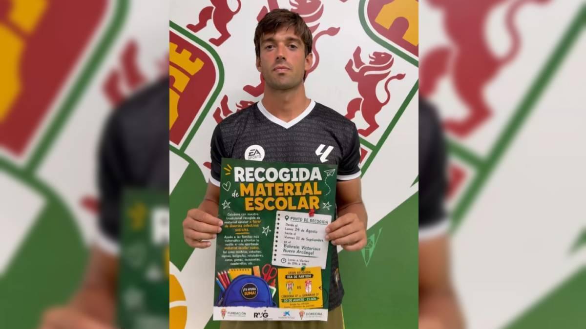 Córdoba CF activa su 4ª recogida escolar solidaria