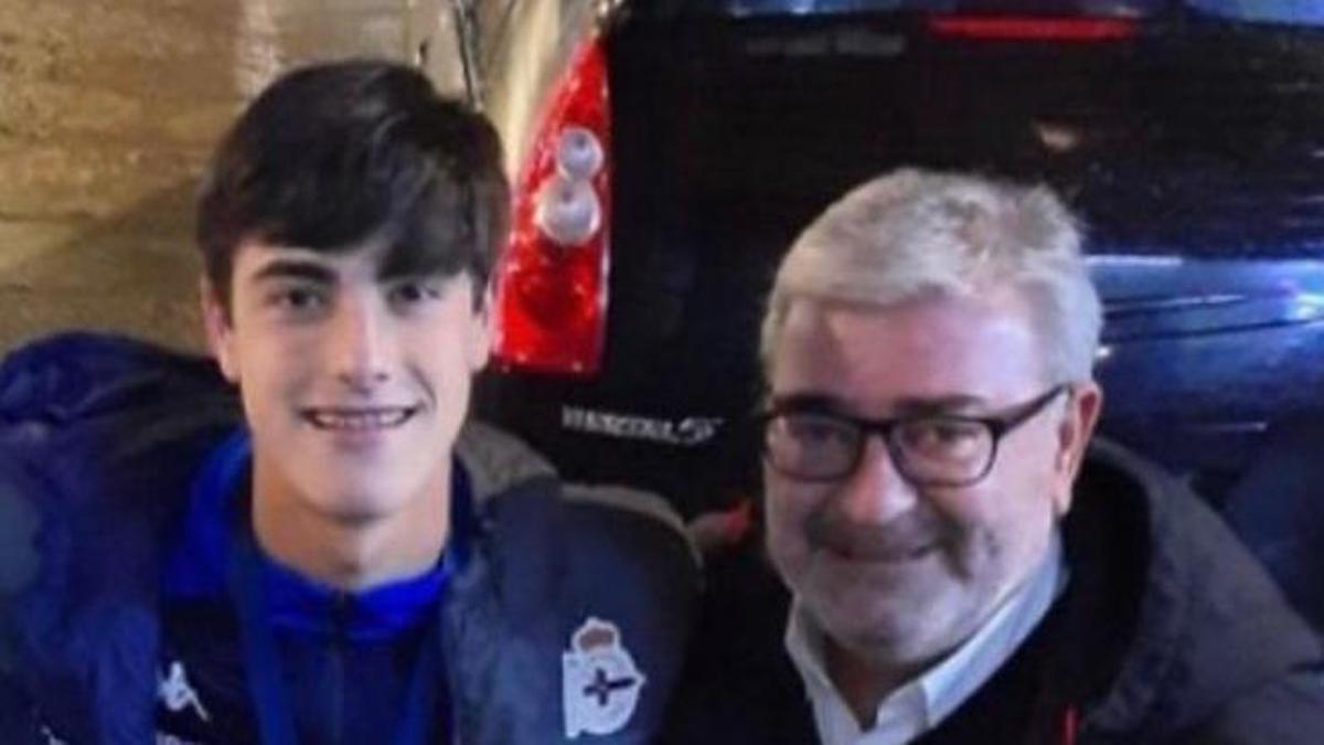 El hijo de Quique Teijo debuta en el Deportivo tras 40 años