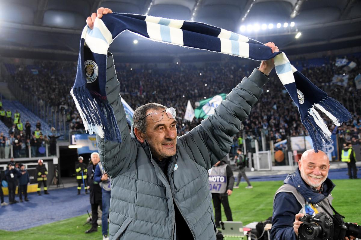 Sarri: 'Los aficionados de Lazio hicieron de esta una noche memorable, independientemente del resultado' en la victoria 1-0 sobre el Milan