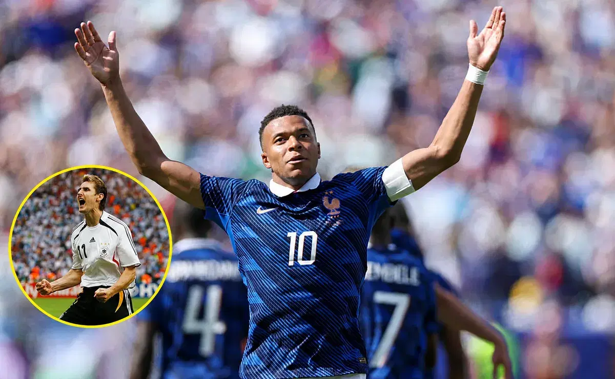 ¿A cuántos goles está Kylian Mbappé de alcanzar a Miroslav Klose como máximo anotador en Mundiales?
