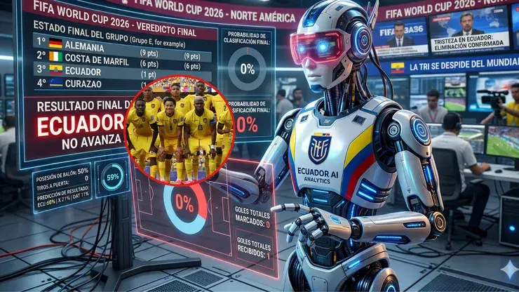 ¡La AI sentencia que Ecuador NO pasará a los 16avos del Mundial 2026!