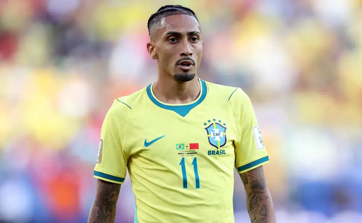 Raphinha, fuera del Brasil vs. Japón en los 16avos del Mundial 2026