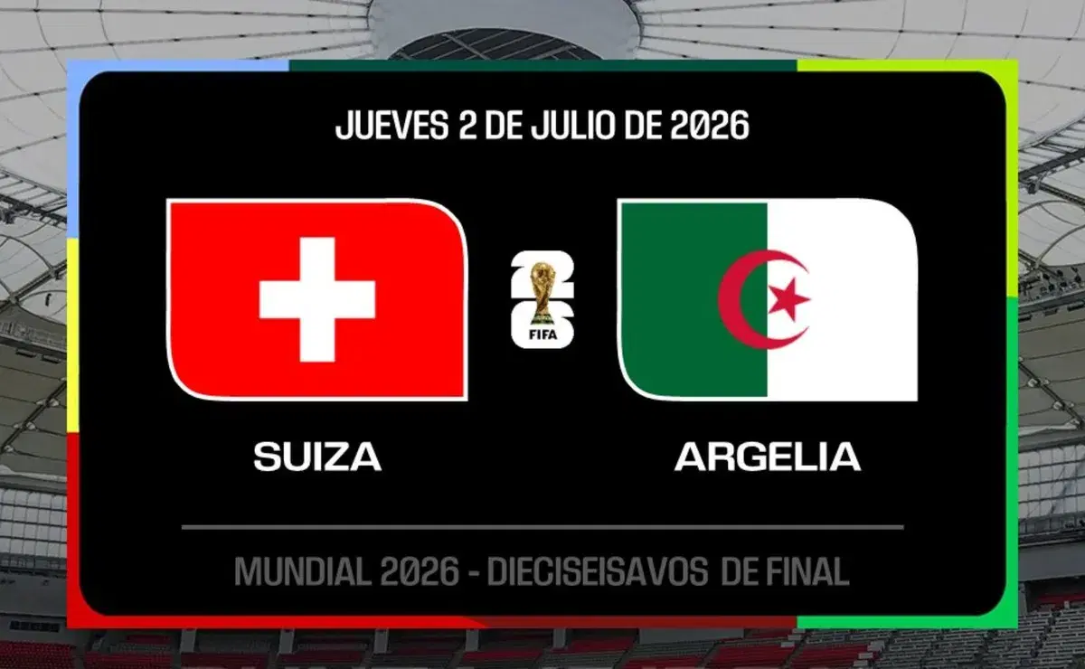 Suiza se las verá contra Argelia por los 16vos de final del Mundial 2026: horarios y dónde ver online