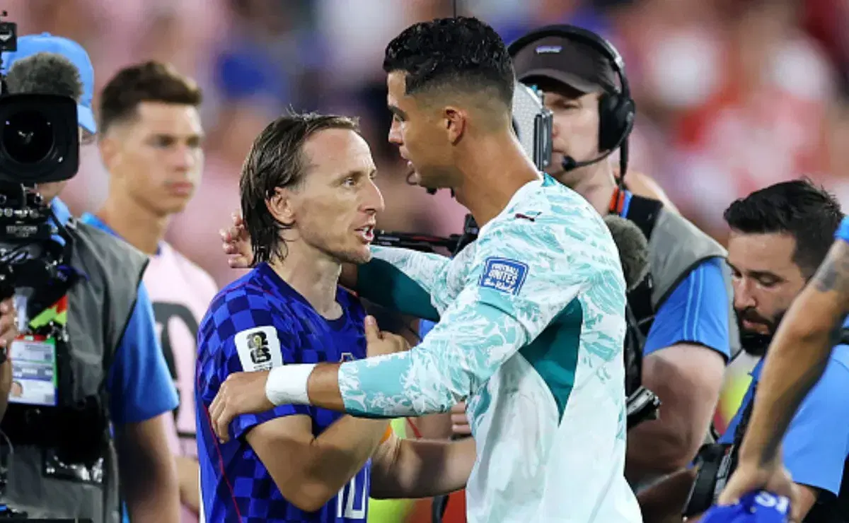 Cristiano Ronaldo a todo dar y Luka Modric lamentando la eliminación de Croacia (VIDEO)