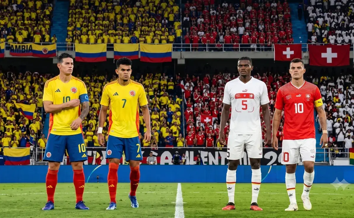 La IA predice el resultado exacto del partido Colombia vs. Suiza