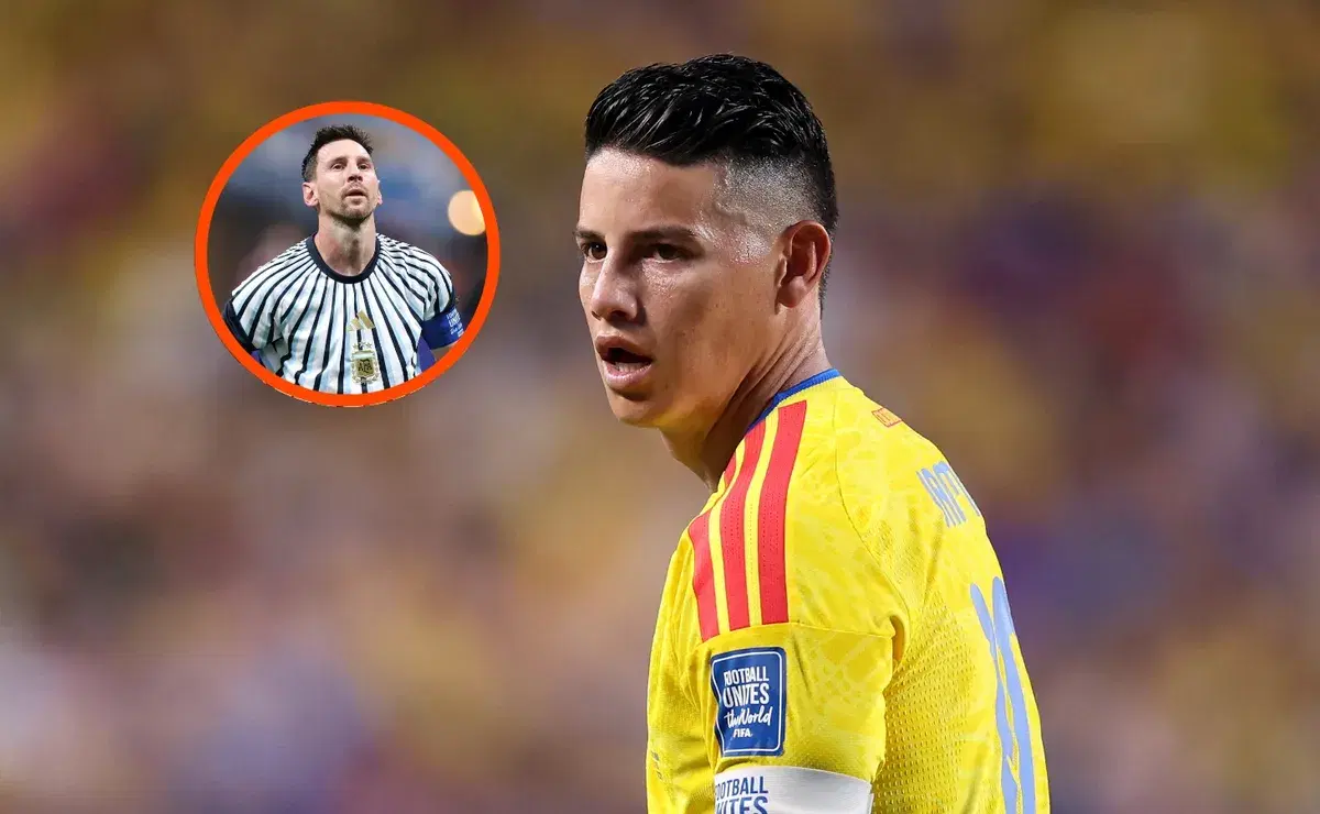 ¡La imagen de Messi entrenando que derivó en decenas de críticas a James Rodríguez!