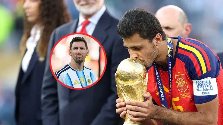 Rodri admira a Messi a pesar del desplante en la premiación