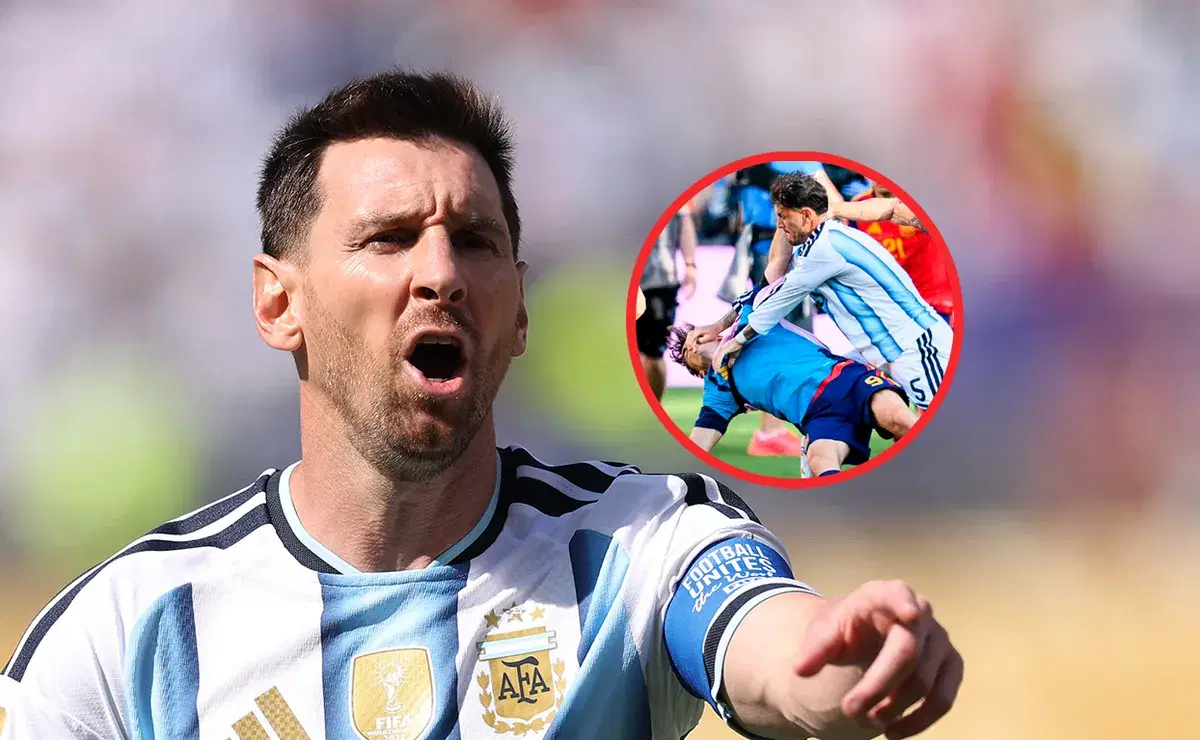 La lección de Messi a Paredes en la final del Mundial