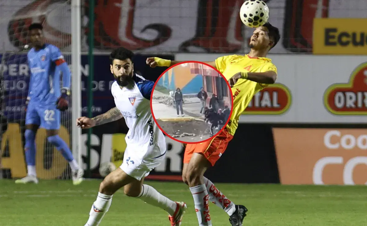 Incidentes entre hinchas de Aucas y Liga de Quito antes del Superclásico
