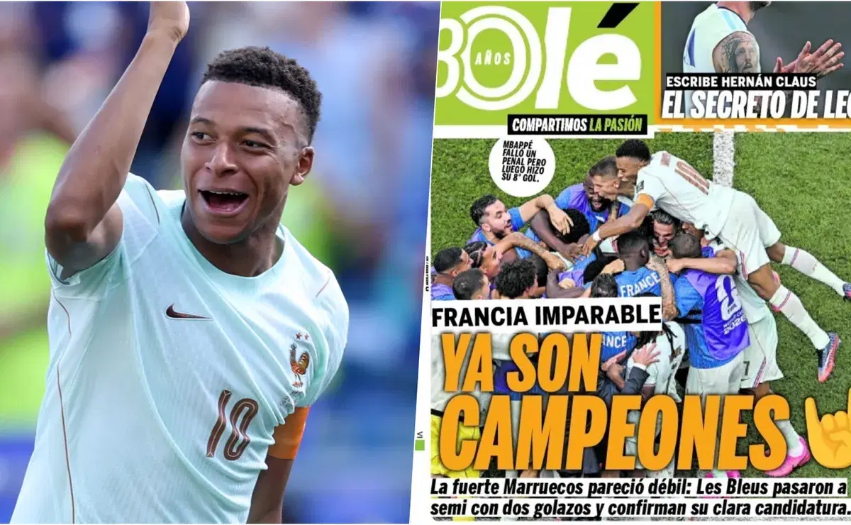 Diario Olé intenta mufar a Francia en el Mundial 2026: "Son campeones"