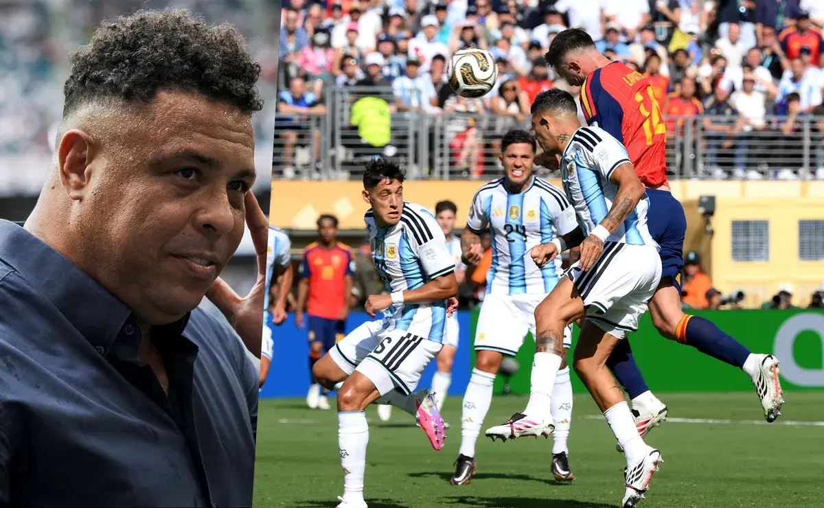 Ronaldo: "Fue una paliza de España a Argentina"
