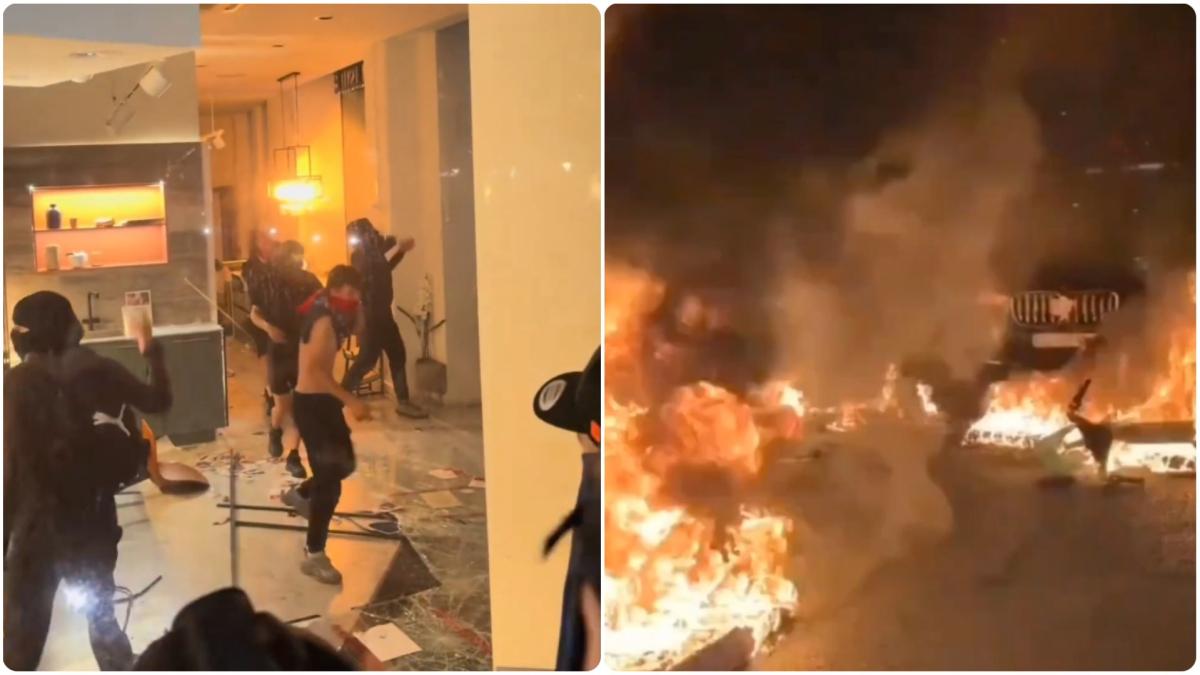 Disturbios, incendios y terror en París tras la Champions del PSG