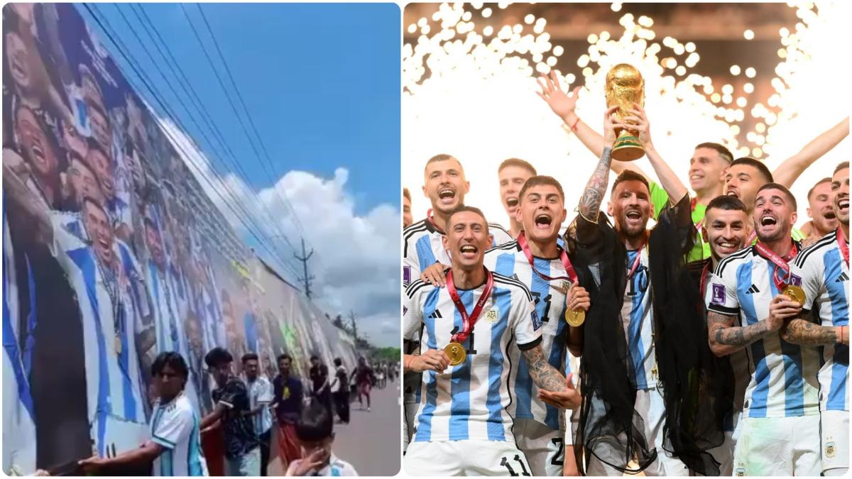 Kerala vibra: megabanner por Argentina de más de 50 m