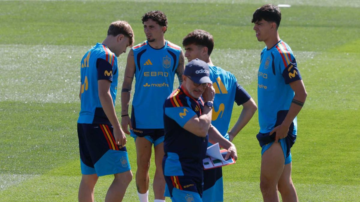 La selección de España entrena sin Lamine Yamal, Nico Williams, ni Víctor Muñoz