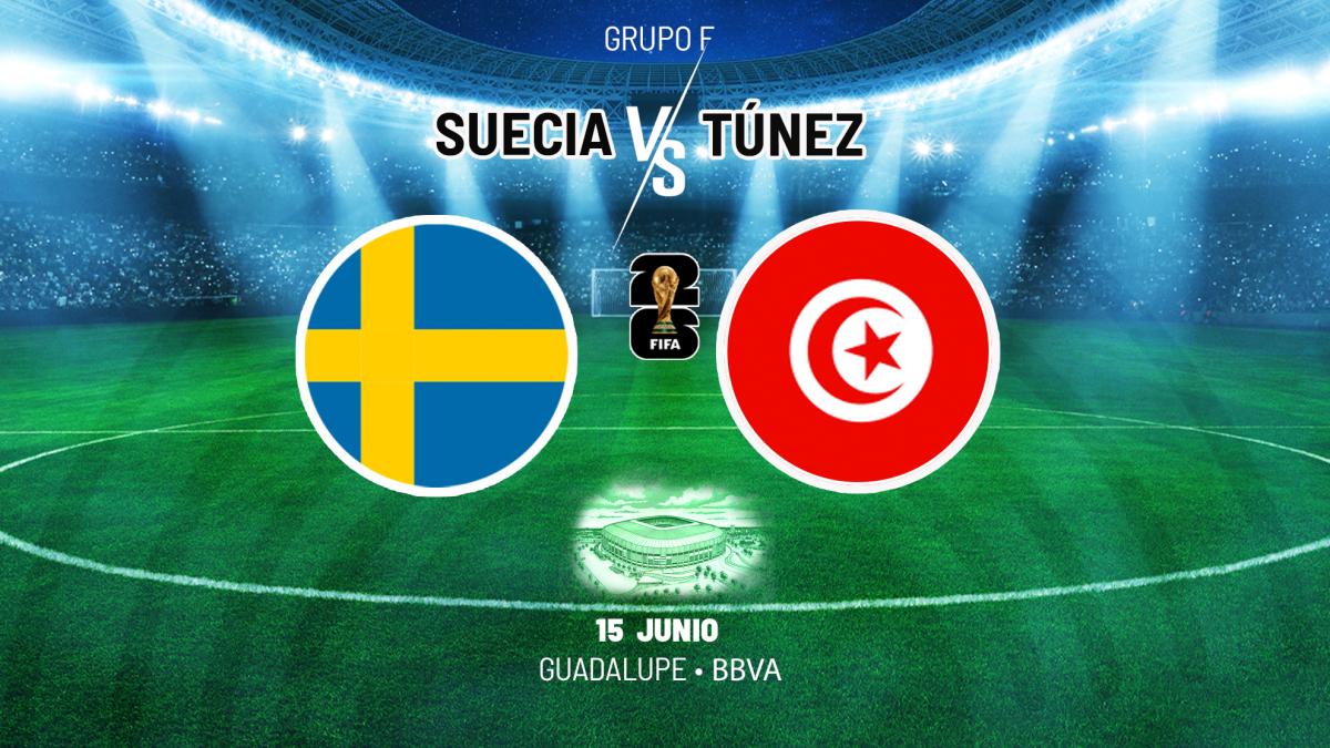 Suecia - Túnez: horario y dónde ver hoy en TV el partido del Mundial 2026