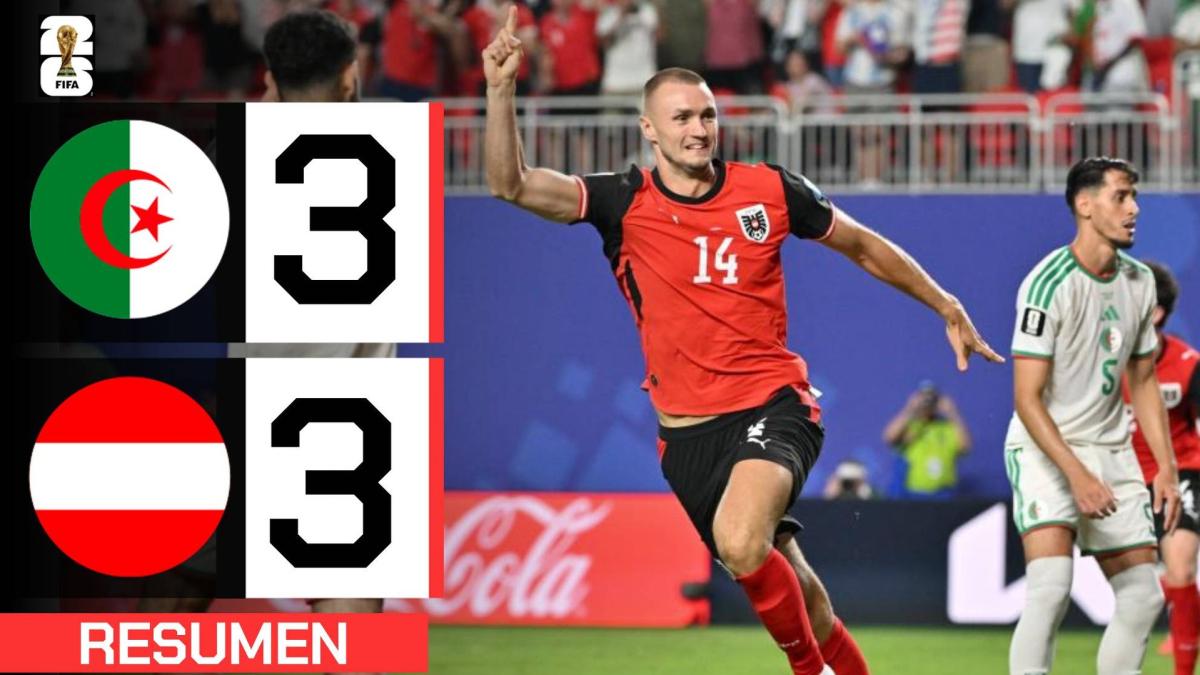 Argelia 3-3 Austria | Resumen Mundial 2026
